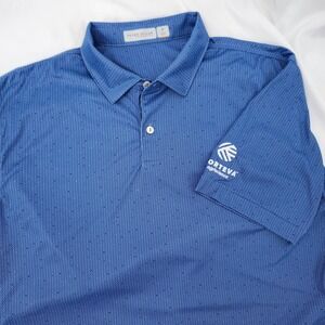 Peter Millar Featherweight UPF 50+ Performance Polo Mens Medium Golf Sport LOGO